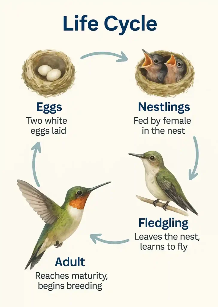Hummingbirds Life Cycle